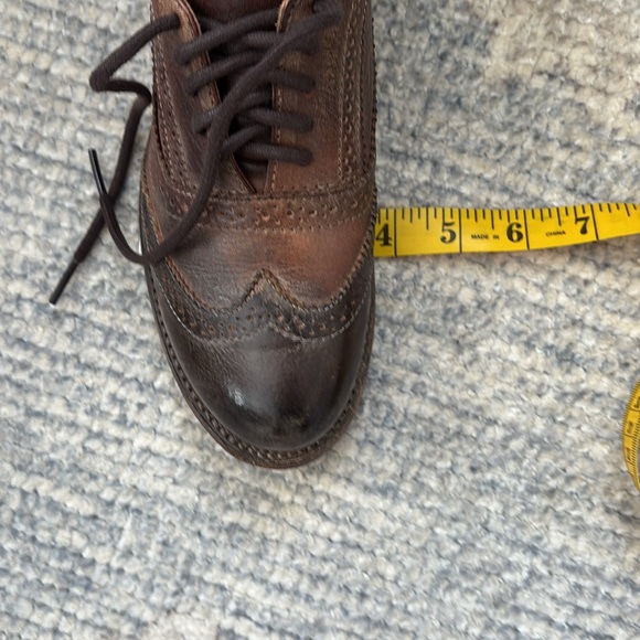 Bed Stu- Brown Oxford Shoes with Broguing and Lace-Up Design - Picture 11 of 11